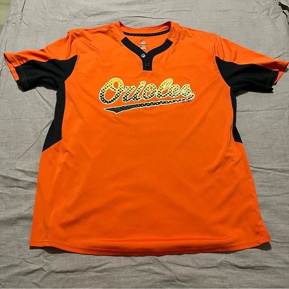 Baltimore Orioles Majestic Jersey Shirt Size XL Loose fit Cool Base Baseball MLB - Picture 2 of 6